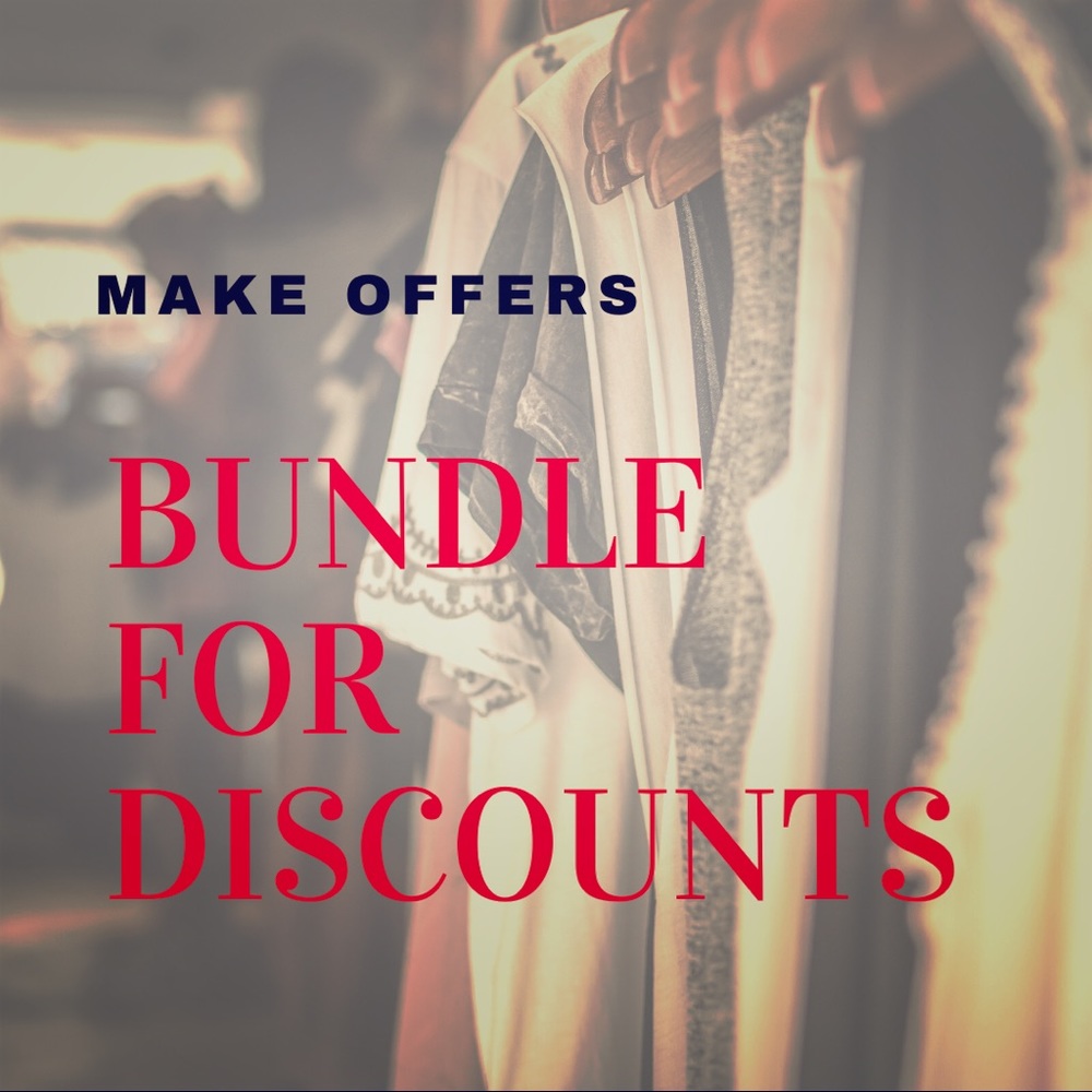 Make offers. 👛 Bundle for discounts. 🛍🛍🛍
